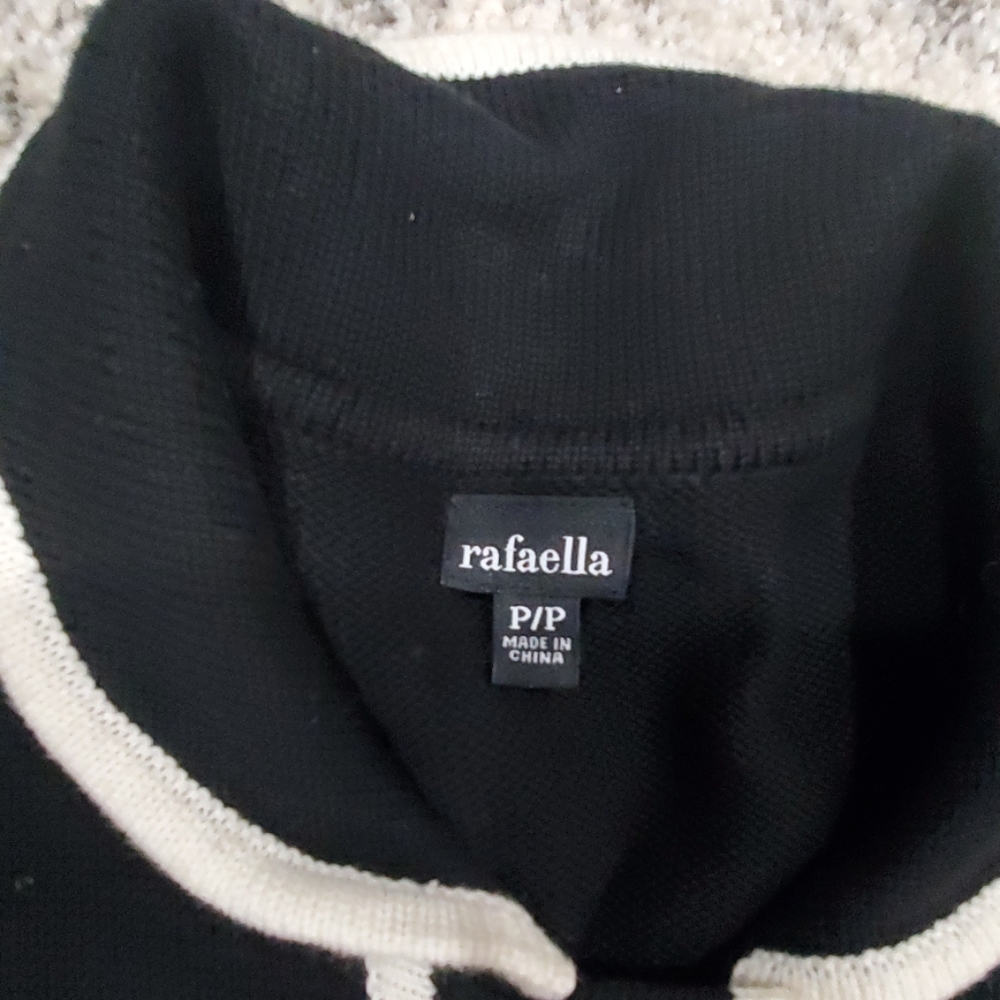 Rafaella black cardagan sweater sz small - Picture 8 of 9